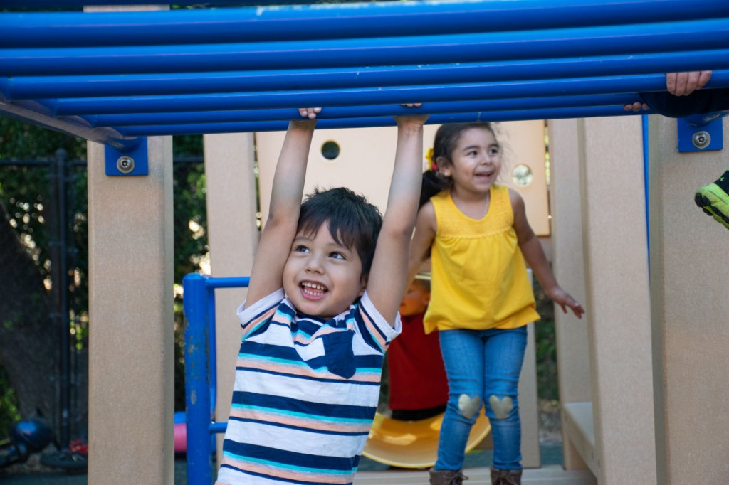 kids on playground